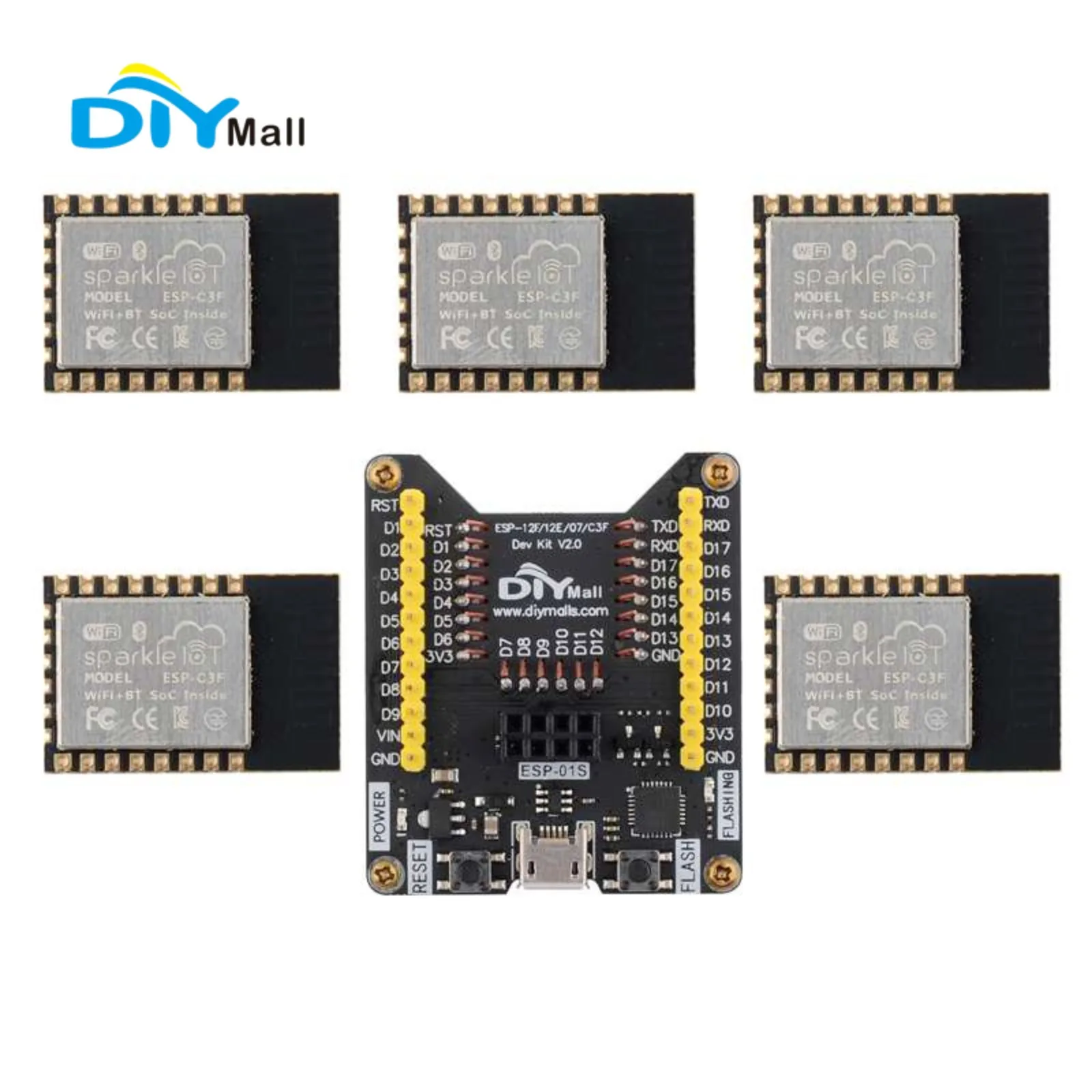 Esp8266 - ESP32-C3F WiFi+BT 모듈 32비트 RISC-V 단일