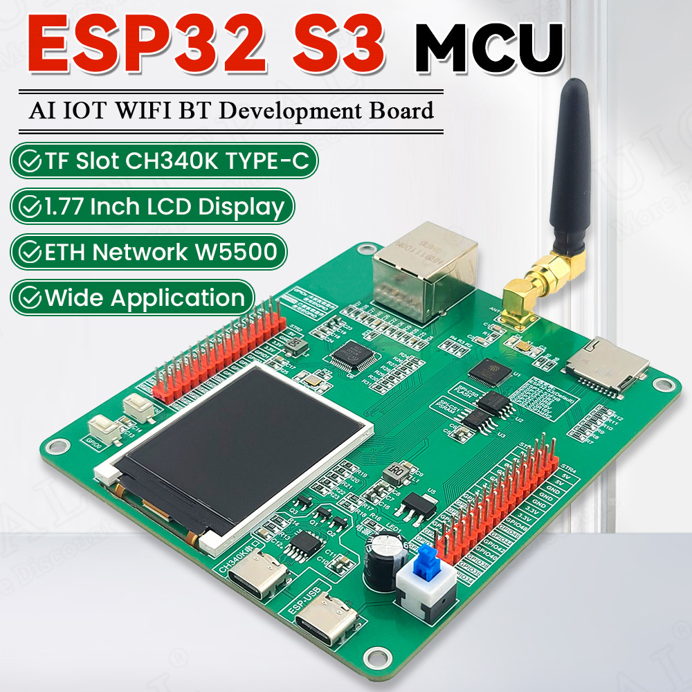 1.77인치 LCD 디스플레이가 장착된 ESP32-S3 - Esp32 Uart Module 리뷰 및 가격