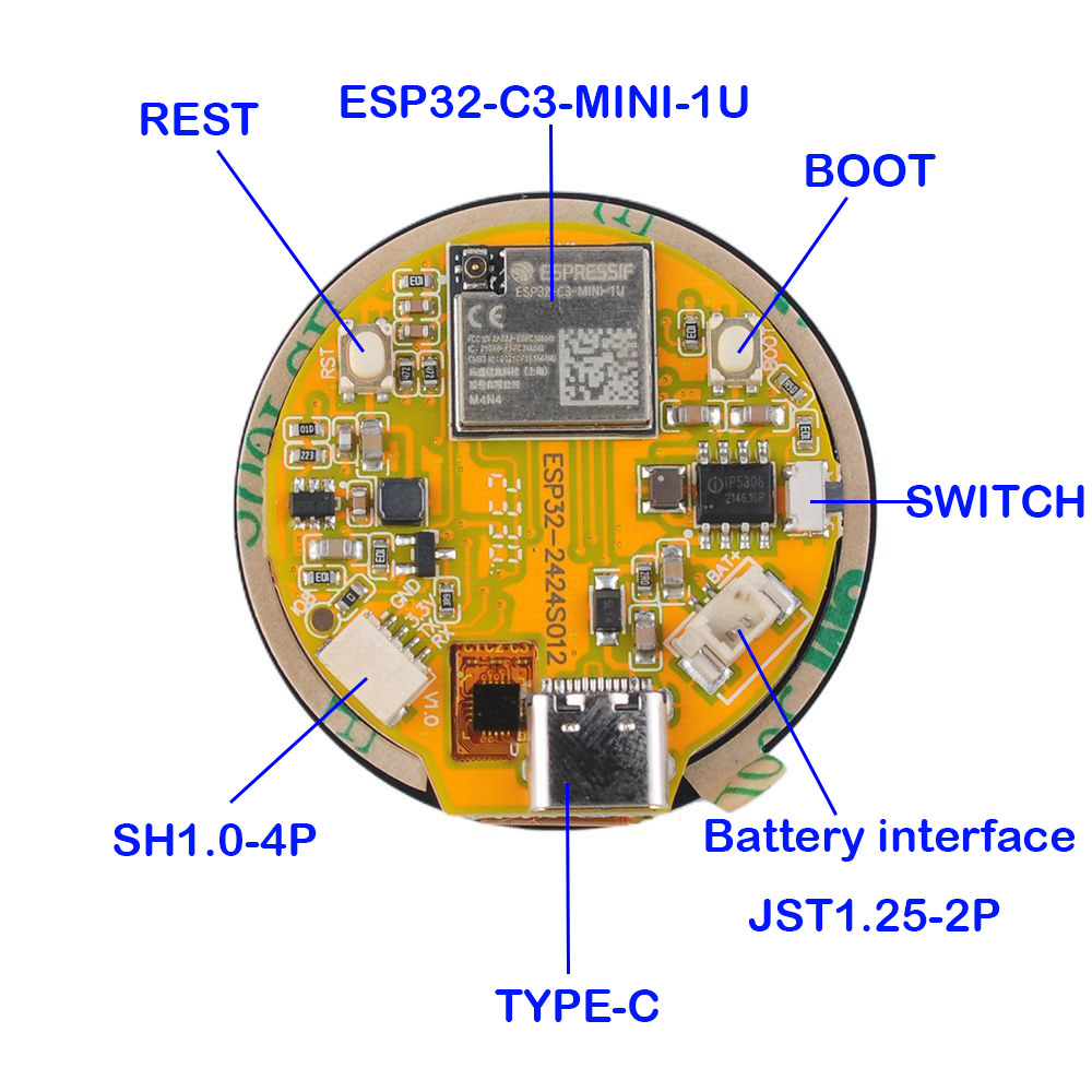 ESP32 디스플레이 1.28인치 ESP32-C3 Wi - Esp32 C3 리뷰 및 가격