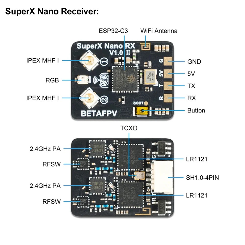 BETAFPV SuperX Nano ExpressLRS - Esp32 C3 리뷰 및 가격